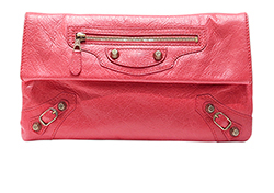 Giant 12 Envelope Clutch, Agneau Leather, Rose Thulian, 282011, DB, 3*